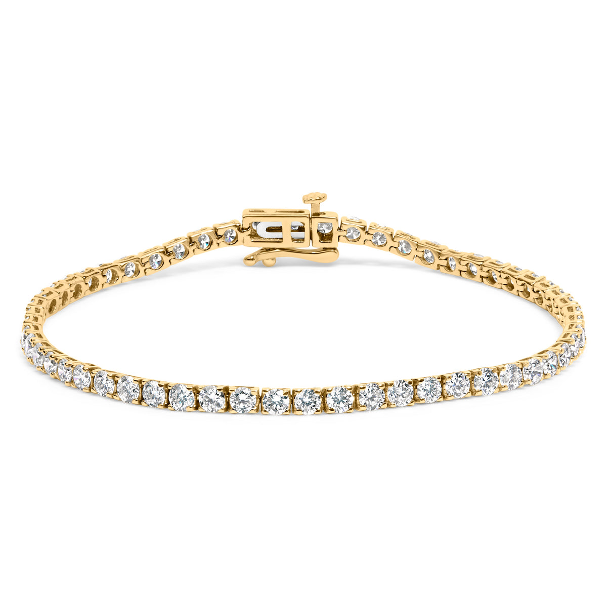14K white gold lab-grown diamond tennis bracelet F-G color, VS1-VS2, 7.25 in on Tampa Home & Garden Store