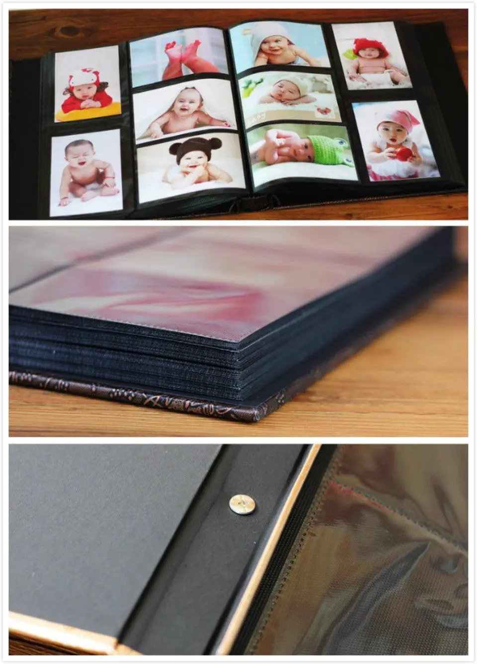 600 Pockets 6 Inch Interleaf Album PU Leather