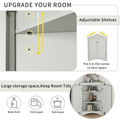 Triangle bathroom storage cabinet by HouseOfZazla with adjustable shelves on Tampa Home & Garden Store