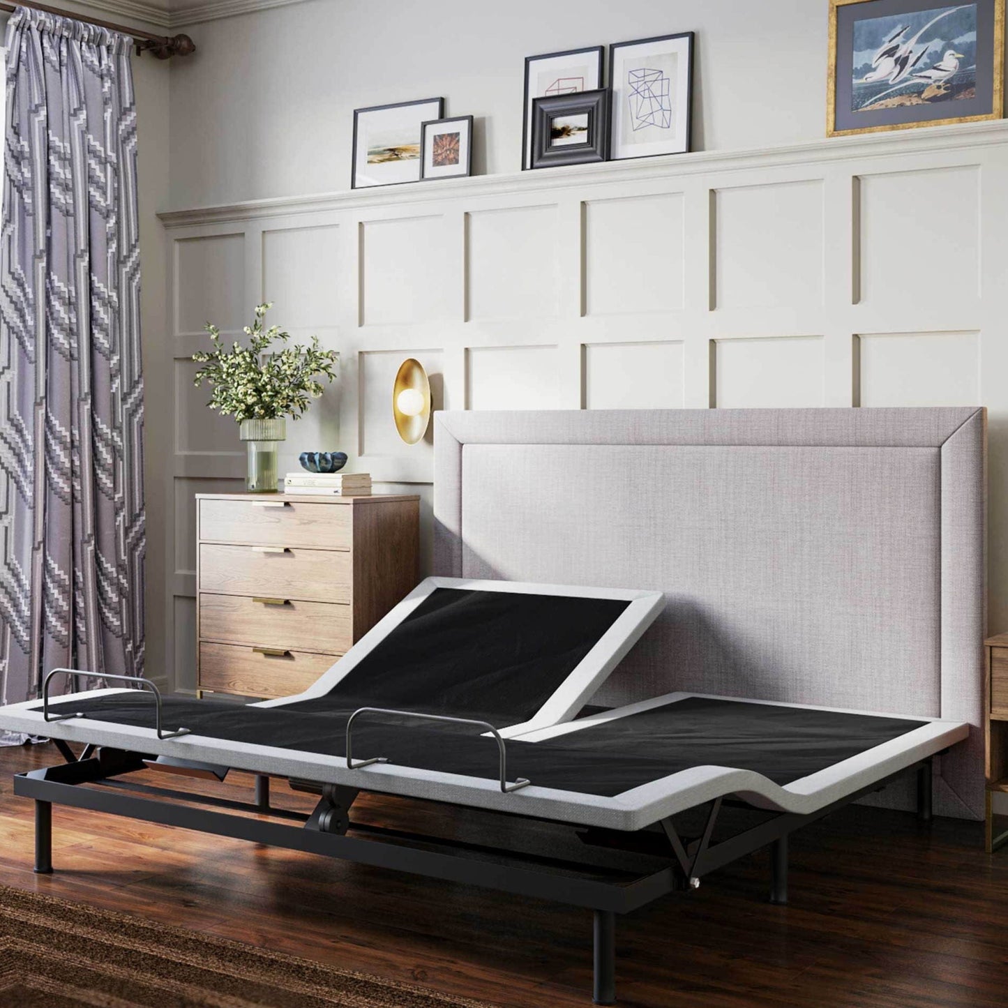 Btx4 Flex Head Adjustable Bed Base by HouseOfZazla with head and foot position adjustment on Tampa Home & Garden Store