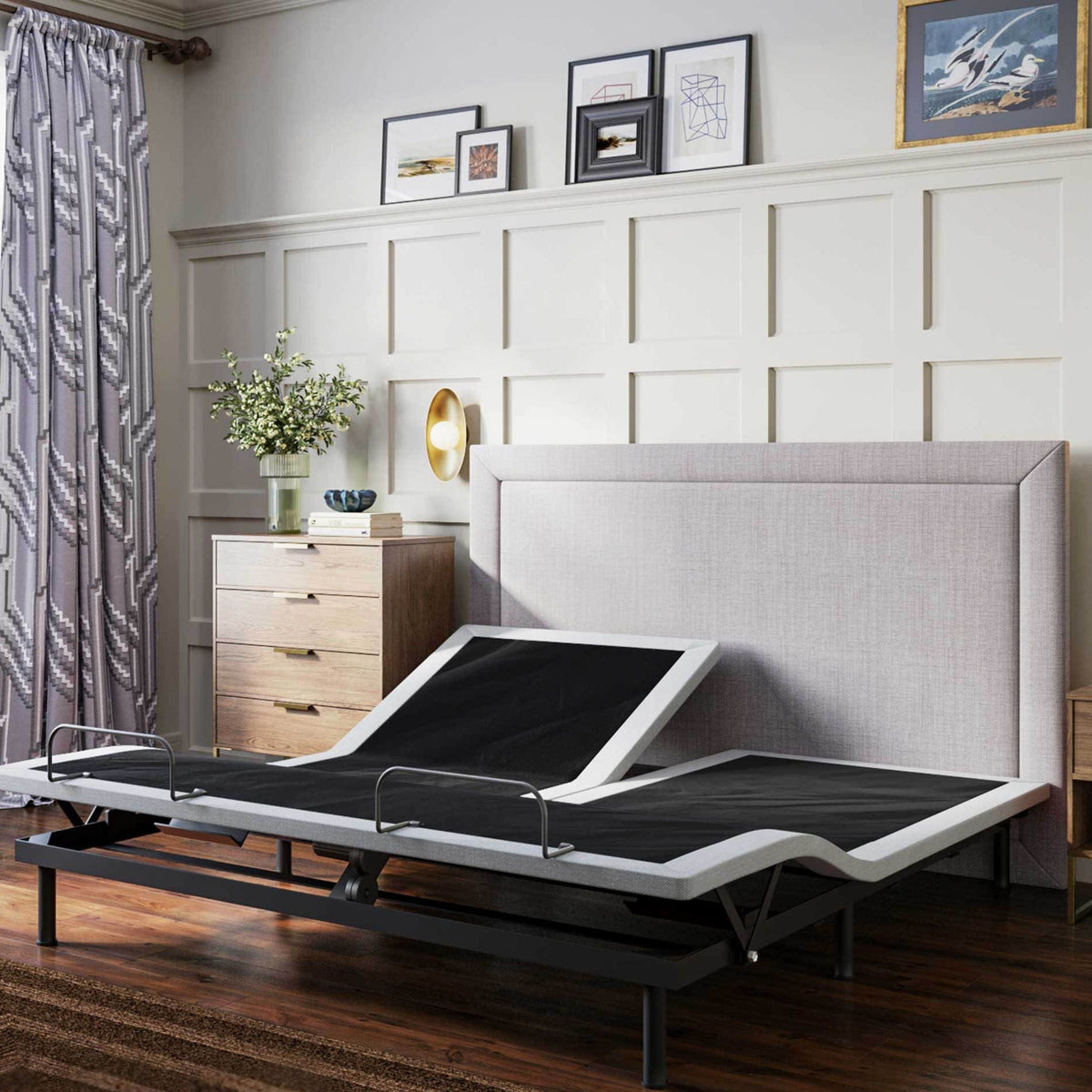 Btx4 Flex Head Adjustable Bed Base by HouseOfZazla with head and foot position adjustment on Tampa Home & Garden Store
