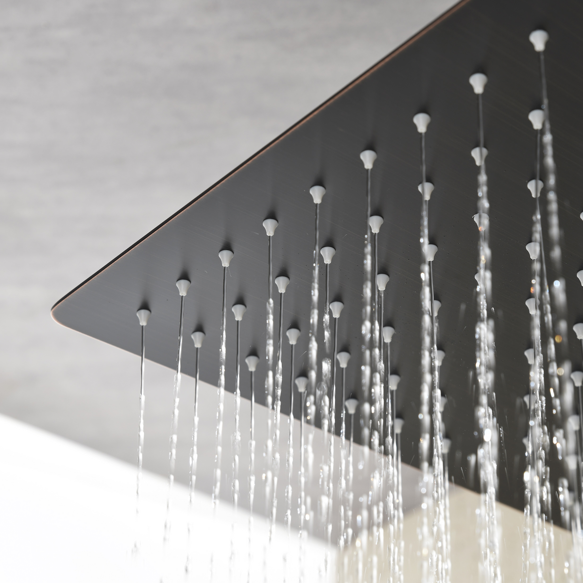 10 Inch Square Rainfall Shower Head oil rubbed bronze wall mount HouseOfZazla on Tampa Home & Garden Store