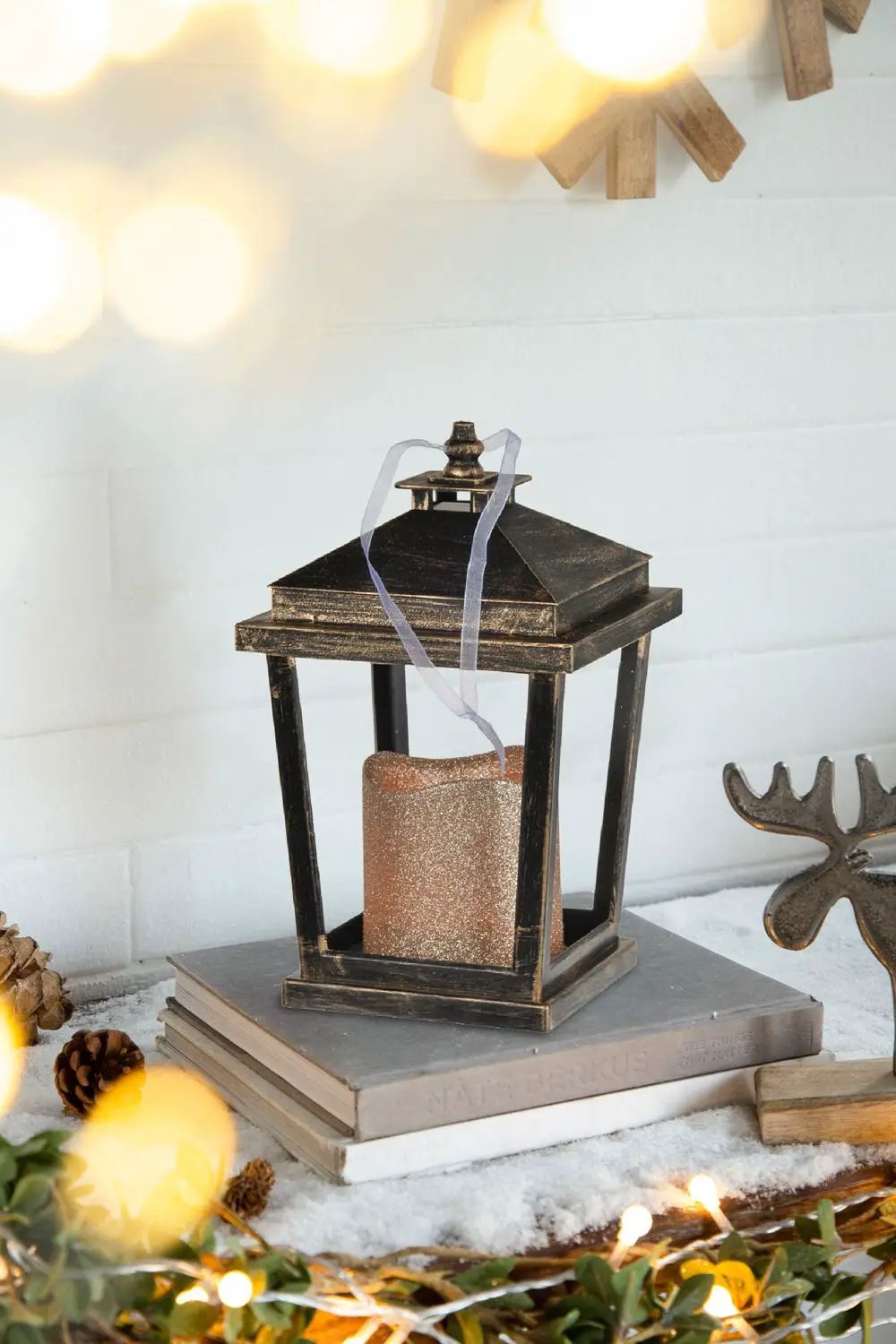 Menifee Lantern With Led Candle Set of 2