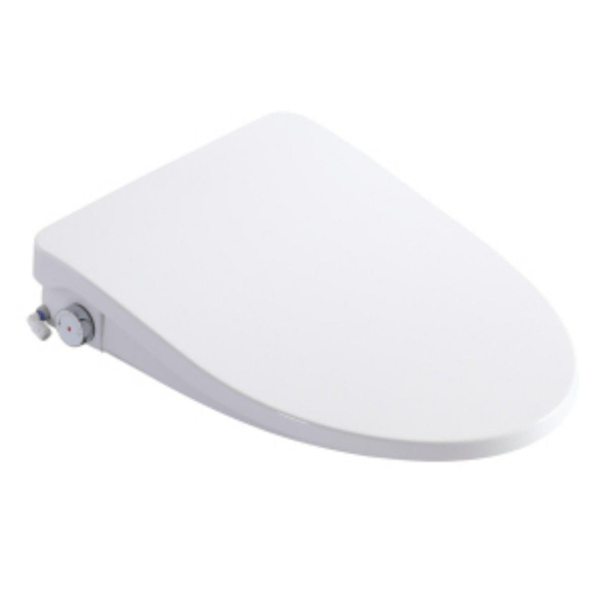 Smart bidet toilet seat white with side control dial on Tampa Home & Garden Store