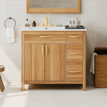 Bathroom Vanity 2 Soft Close Doors and 3 Drawers