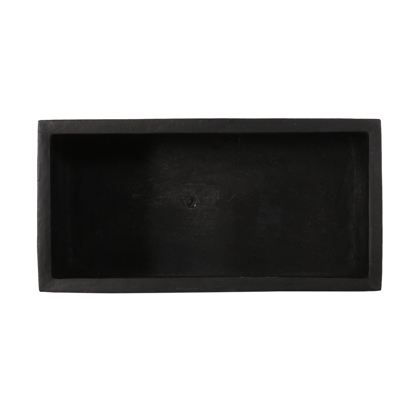 Modern Outdoor Planter, black rectangular planter with matte finish on Tampa Home & Garden Store