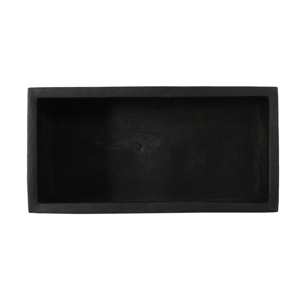 Modern Outdoor Planter, black rectangular planter with matte finish on Tampa Home & Garden Store