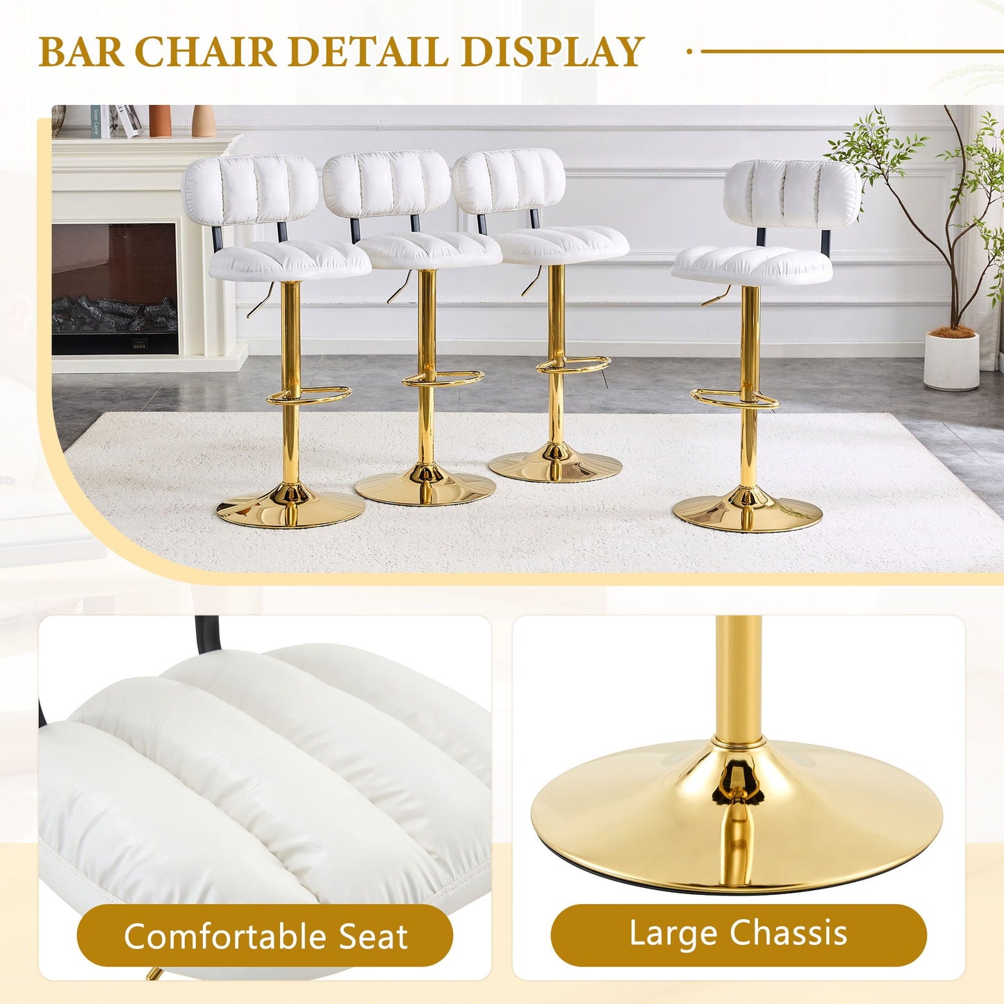 Adjustable Bar Stools For Kitchen Island Set