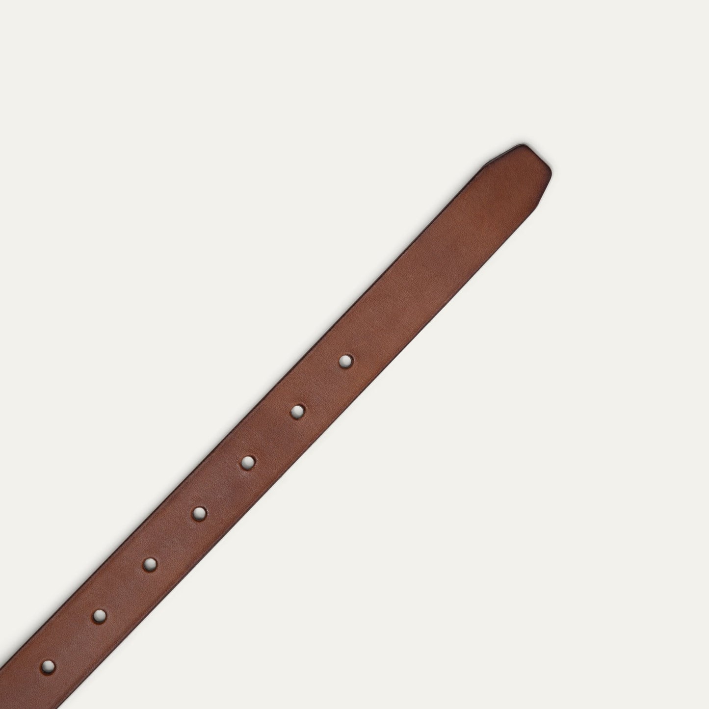 Classic Double Loop belt by Will Leather Goods, brown leather with punched holes on Tampa Home & Garden Store