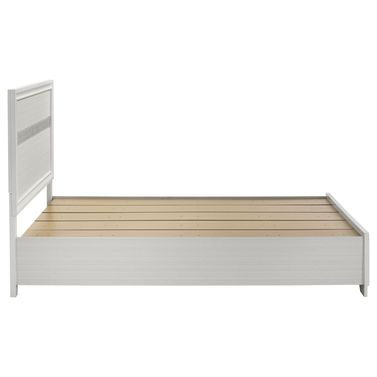 Orchid storage panel bed by HouseOfZazla, white wood frame with paneled headboard on Tampa Home & Garden Store