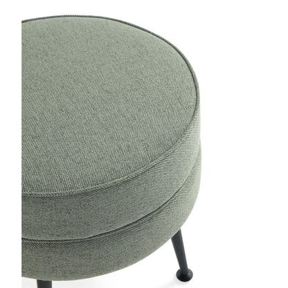 Bailey Accent Ottoman upholstered bench in moss green fabric with black legs by HouseOfZazla on Tampa Home & Garden Store