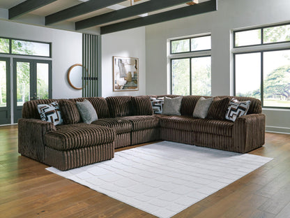 Midnight Madness Sectional and Jumbo Corduroy