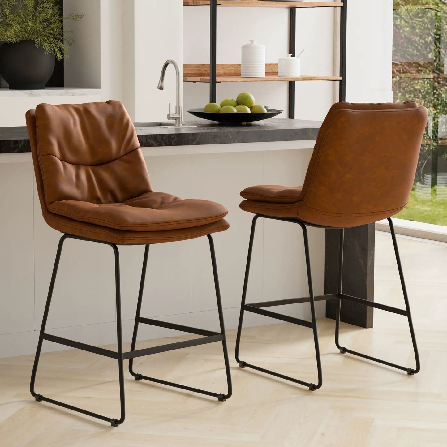 Danika Counter Height Stool Set of 2 for Kitchen