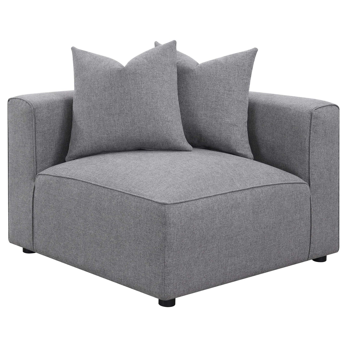 Amherst gray modular sectional with cushions, 2-piece living room set by HouseOfZazla on Tampa Home & Garden Store
