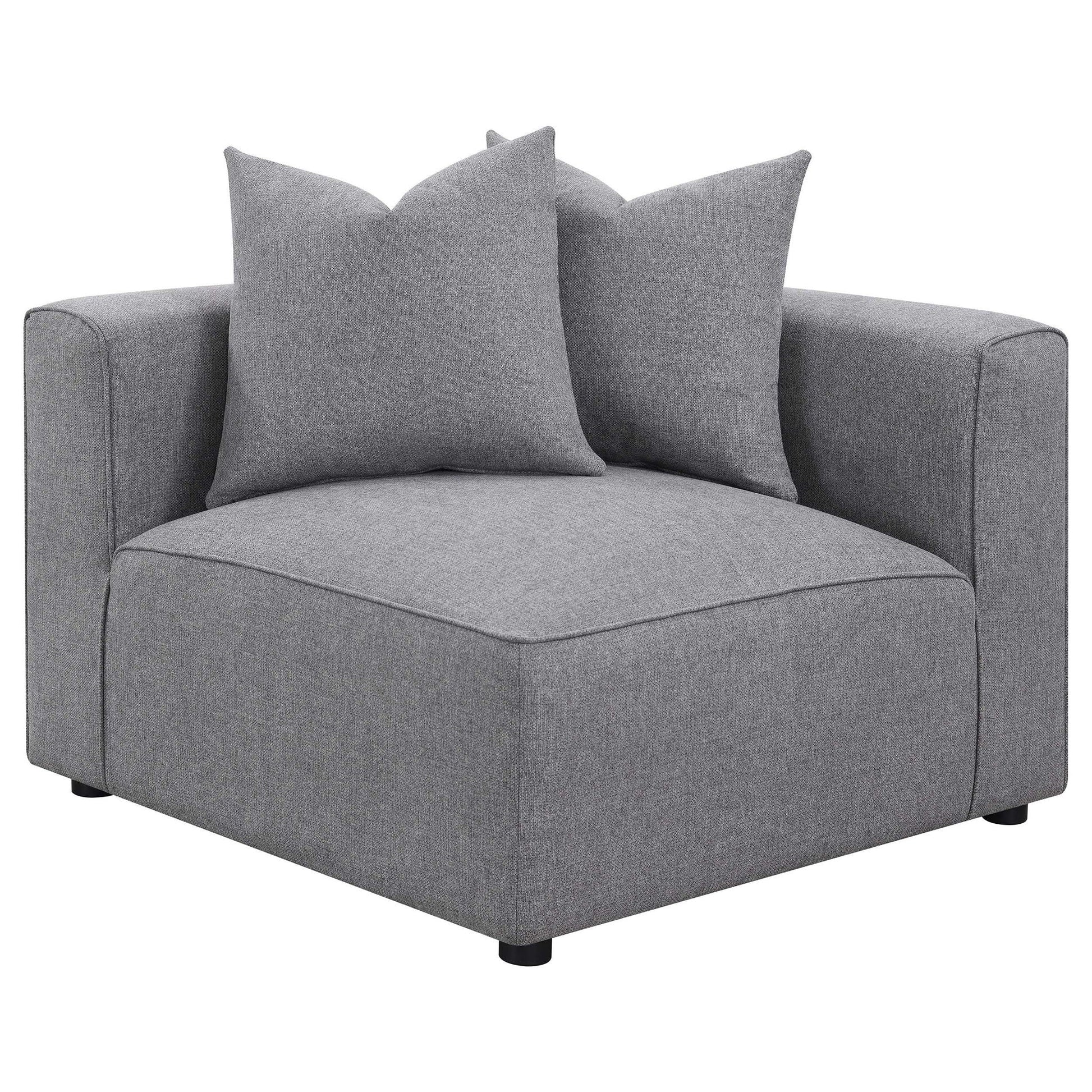 Amherst gray modular sectional with cushions, 2-piece living room set by HouseOfZazla on Tampa Home & Garden Store