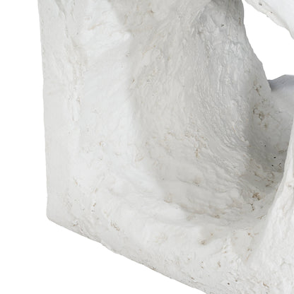 Lyra Outdoor Patio Karst Cave Inspired MGO Side Table White by HouseOfZazla on Tampa Home & Garden Store