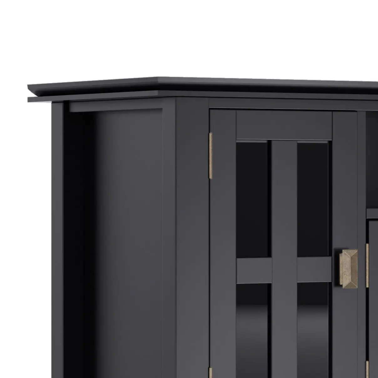 Artisan Tv Media Stand Glass Doors and Drawers