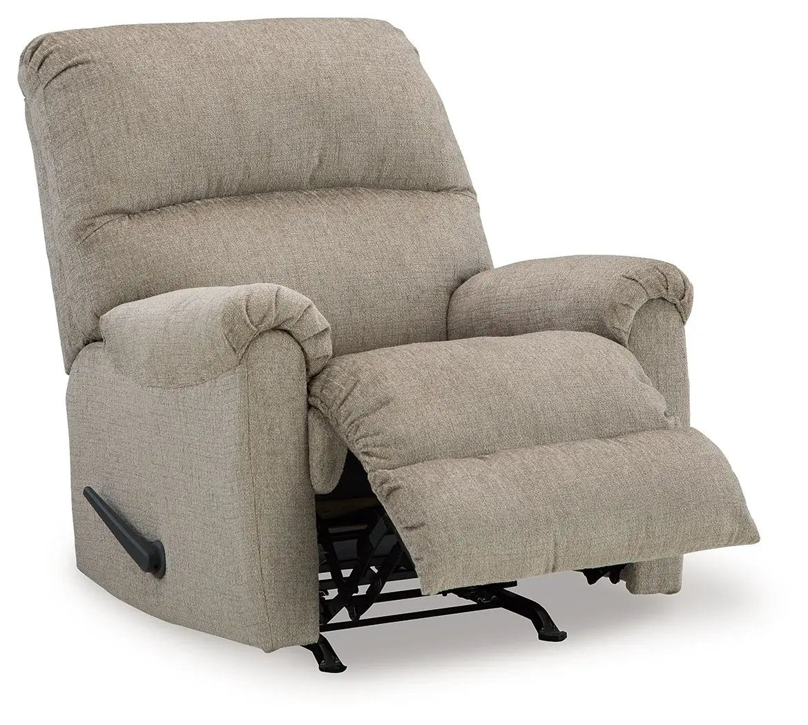 Stonemeade rocker recliner beige fabric by Unique Piece Furniture on Tampa Home & Garden Store