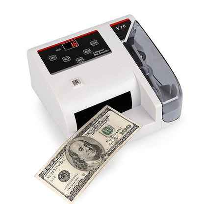 Portable currency counter white compact unit with counterfeit detector UpTrend Deals on Tampa Home & Garden Store