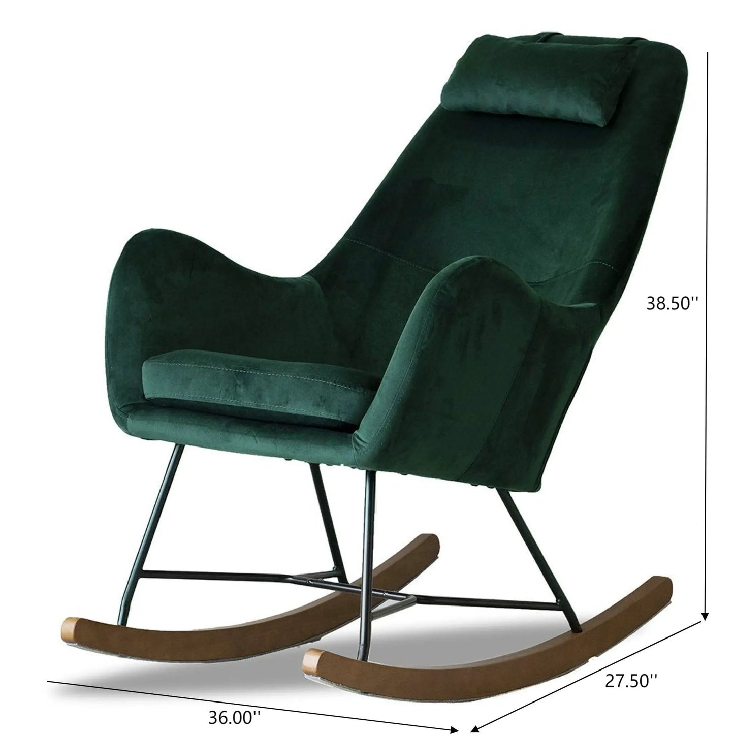 Chel Mid Century Modern Rocking Chair Lounge