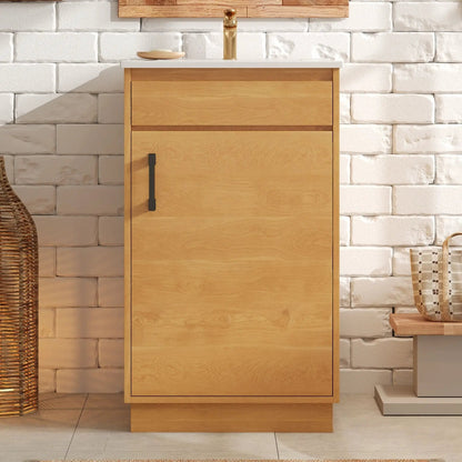 Bathroom Vanity with Sink, Freestanding Cabinet