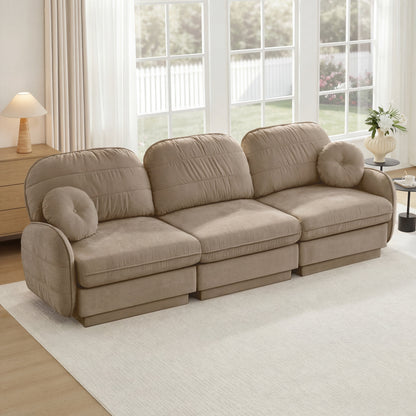 Sophisticated Chenille Cloud Three Seater Sofa