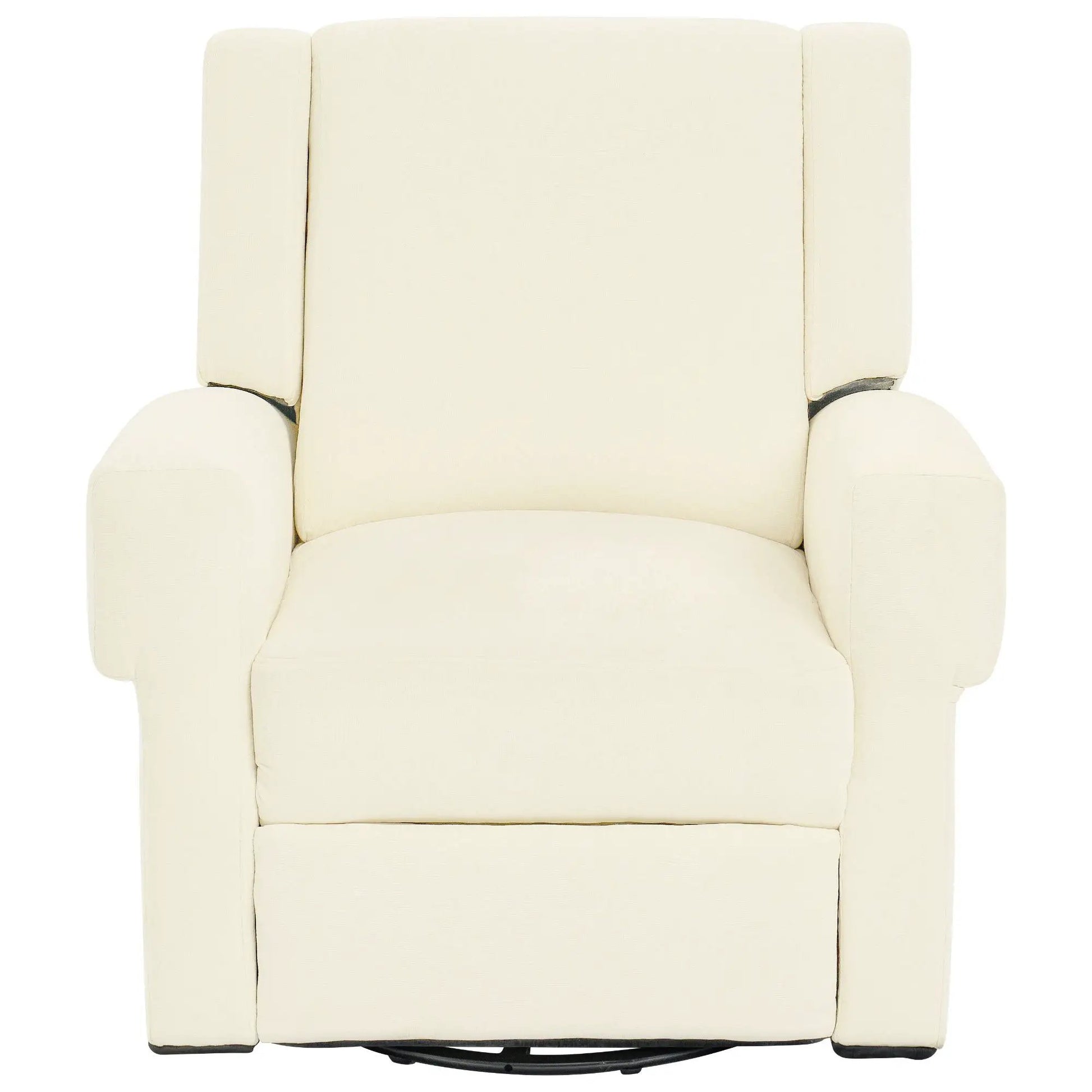 Manual Recliner Chair with Swivel Rocker Function in cream upholstery by Unique Piece Furniture on Tampa Home & Garden Store