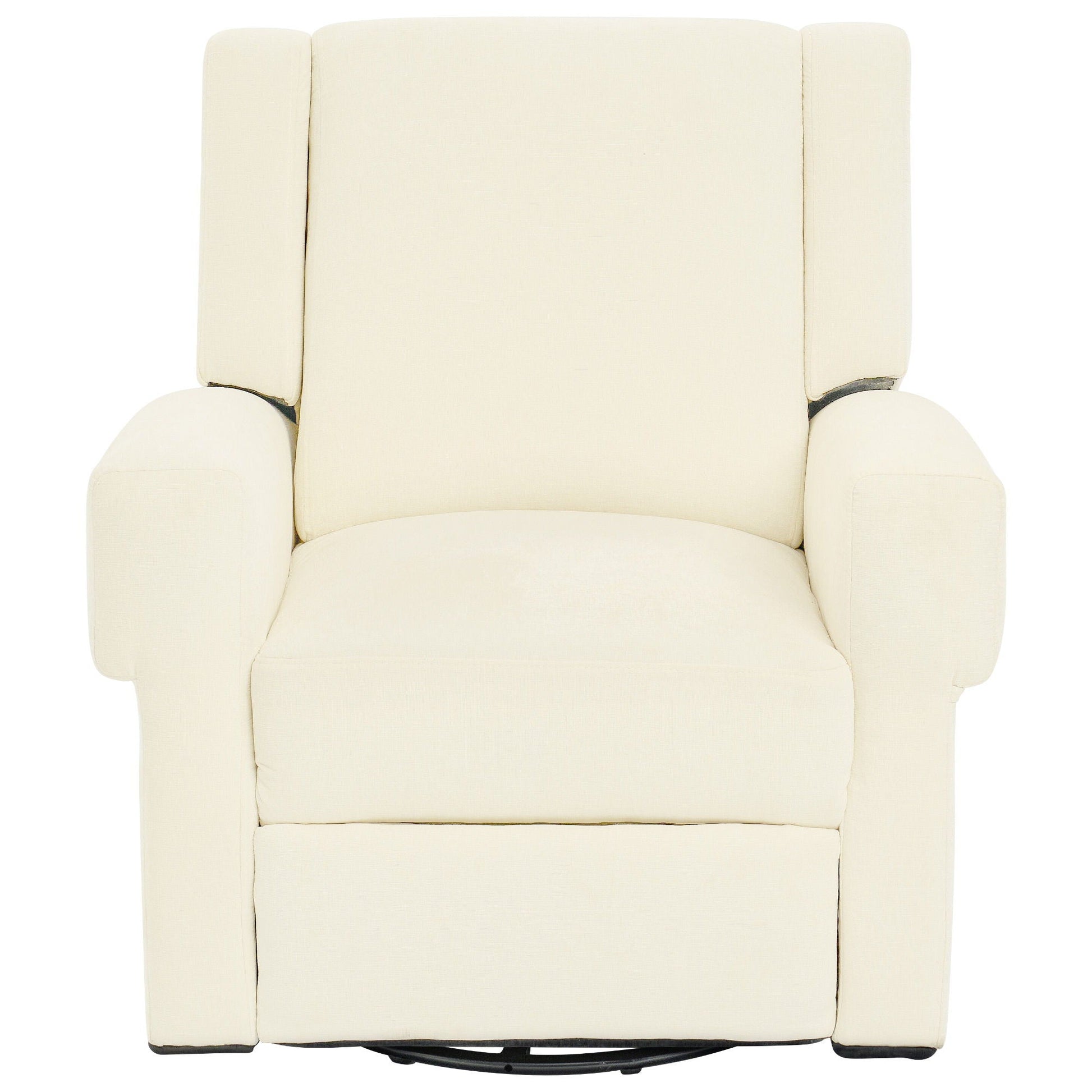 Manual Recliner Chair with Swivel Rocker Function in cream fabric by HouseOfZazla on Tampa Home & Garden Store