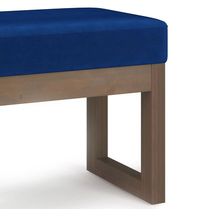 Milltown Upholstered Ottoman Bench With Driftwood