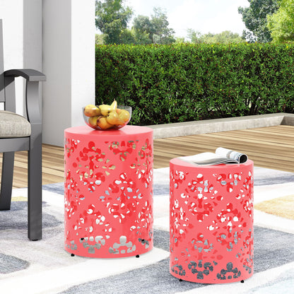 Modern Metal Outdoor End Table For The Patio