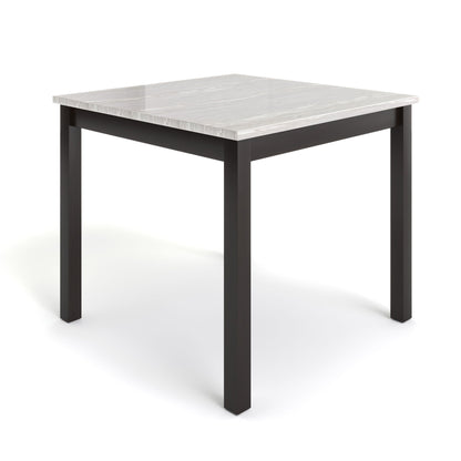 Espresso/White 5 Piece Bar Table and Stools Set with light gray wood grain top and dark legs on Tampa Home & Garden Store