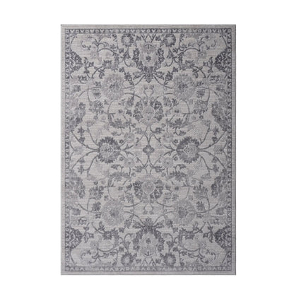 Marfi Trendy Oriental Area Rug by Unique Piece Furniture in muted grey floral pattern on Tampa Home & Garden Store
