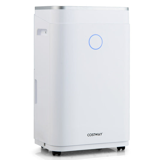60-Pint Dehumidifier for Home and Basements 4000 Sq. Ft with 3-Color Digital Display-White - Tampa Home & Garden Store
