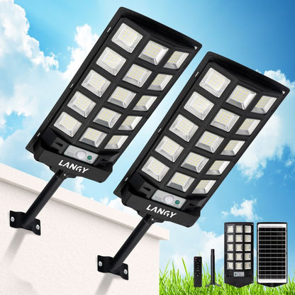 60W 90W Solar Outdoor Dusk to Dawn Lights with Remote Control - Tampa Home & Garden Store