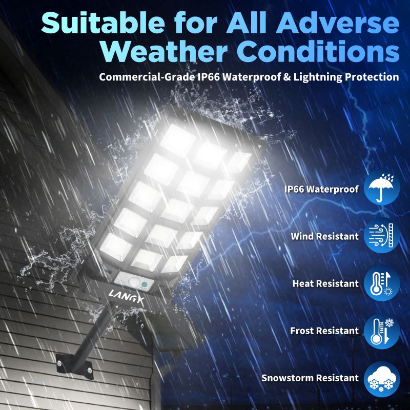 60W 90W Solar Outdoor Dusk to Dawn Lights with Remote Control - Tampa Home & Garden Store