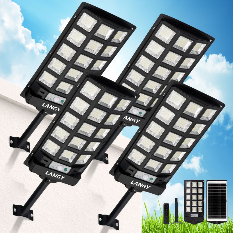 60W 90W Solar Outdoor Dusk to Dawn Lights with Remote Control - Tampa Home & Garden Store