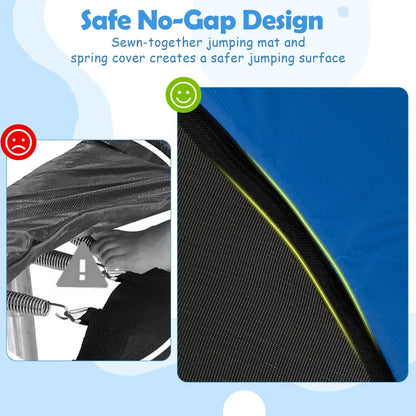 60 Inch Kids Trampoline With Adjustable Gym Bar