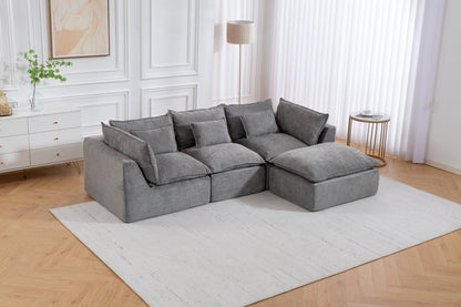 Oversized Modular Cloud Sofa And Cotton Fabric