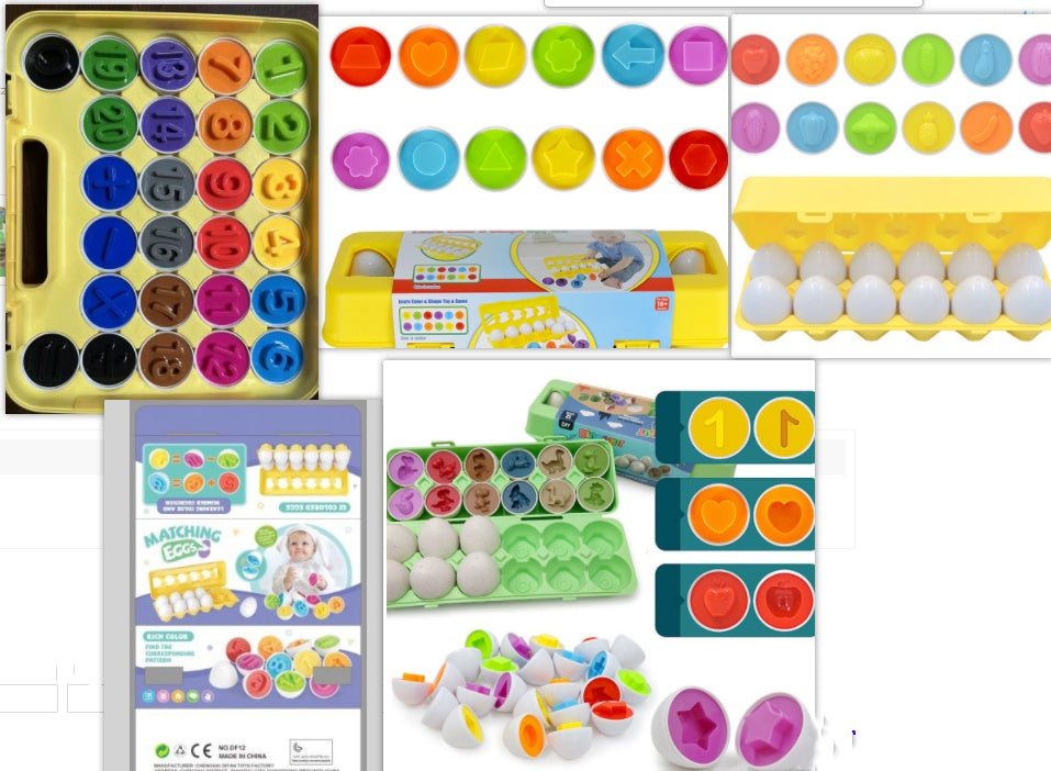 Smart Egg shape-sorting educational toy by Sell My Stuff with colorful eggs and shapes on Tampa Home & Garden Store