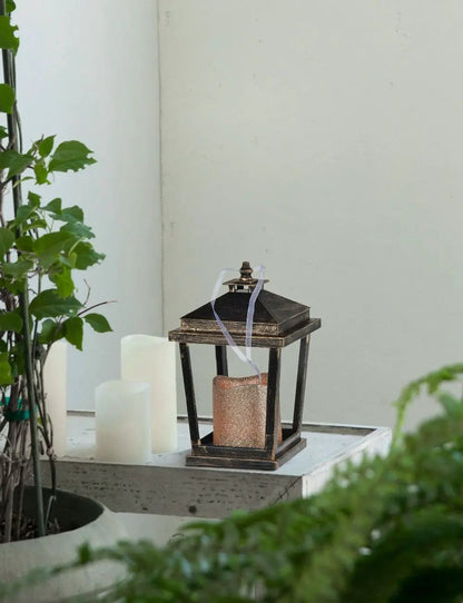 Menifee Lantern With Led Candle Set of 2