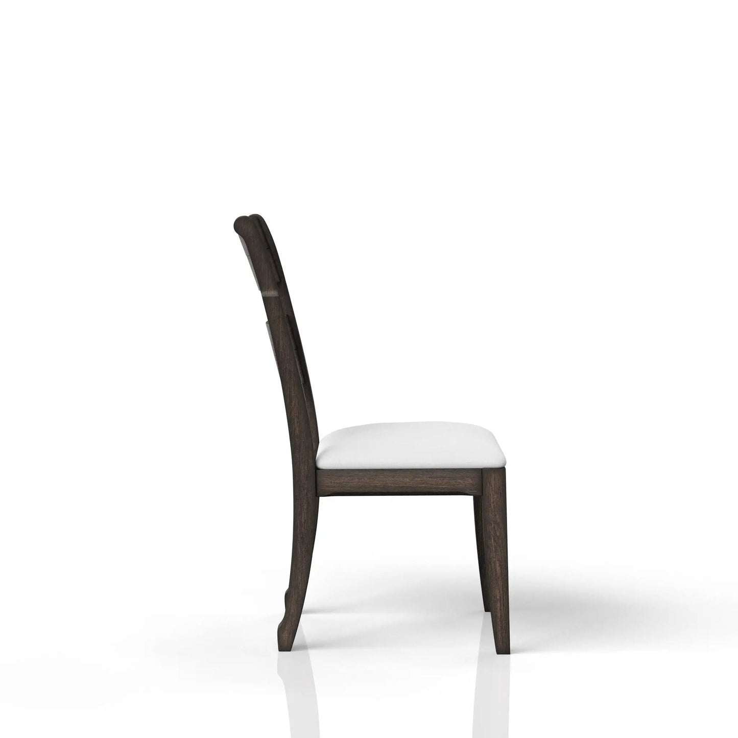 Traditional Ladderback Upholstered Side Chair