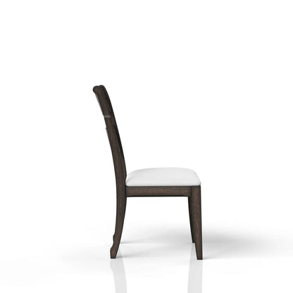 Traditional Ladderback Upholstered Side Chair