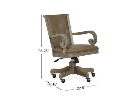 Tinley Park Upholstered Swivel Chair Dove Tail Gray by Unique Piece Furniture on Tampa Home & Garden Store