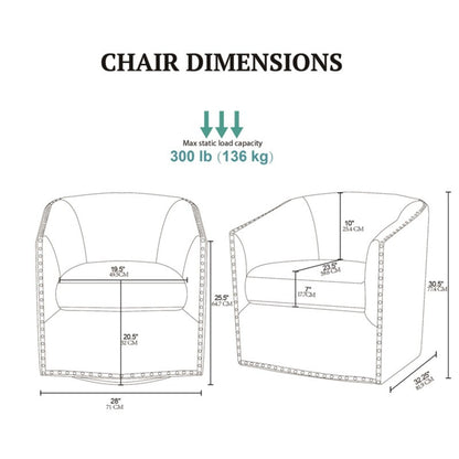 Elegant Chair 360 Degree Rotation and Comfort