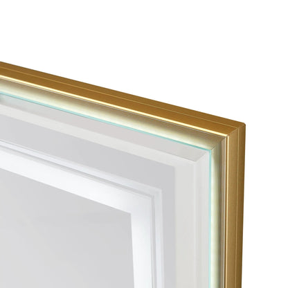 Led Beveled Front and Backlit Mirror for Bathroom