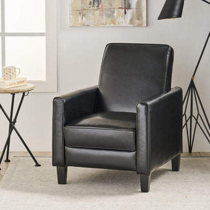 Upholstered Push Back Recliner Chair and Lounge