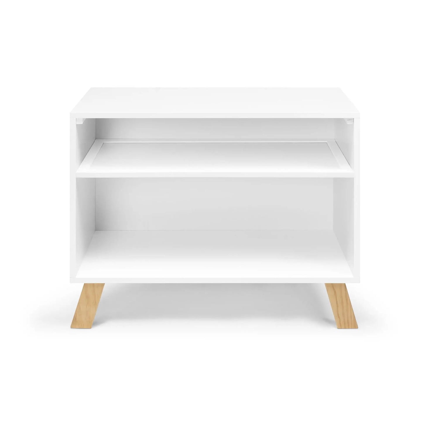 Livia two-tone changing table in white with natural wood legs by Unique Piece Furniture on Tampa Home & Garden Store