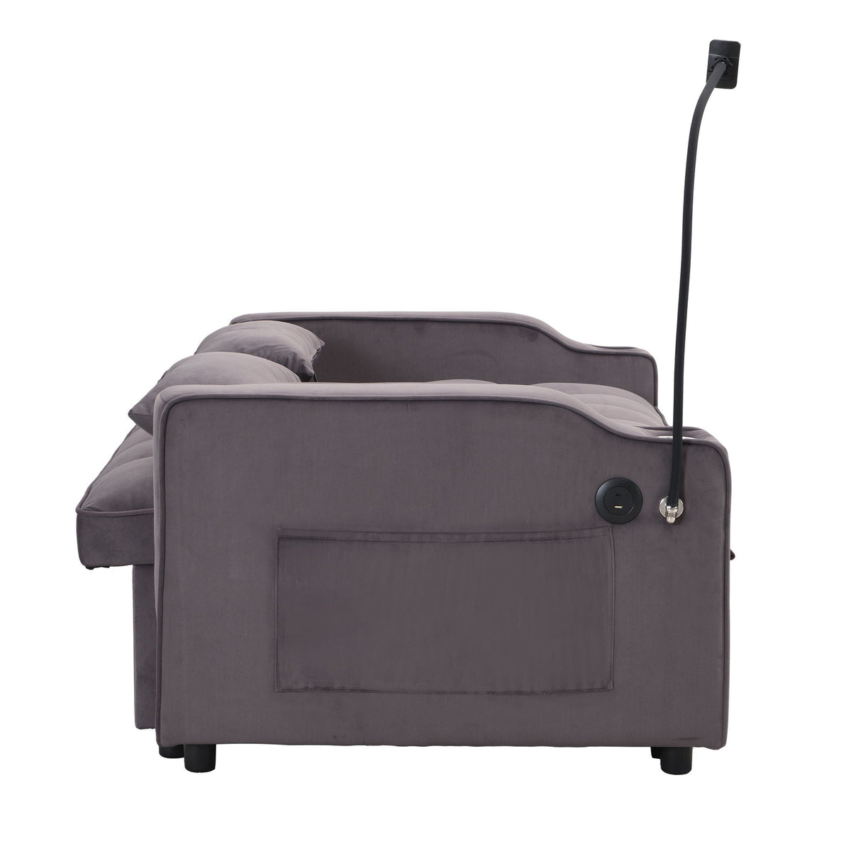 Modern Loveseat Futon Sofa with Pullout Bed