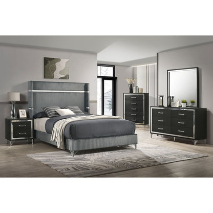 Malcolm Timeless Wingback Upholstered Bed