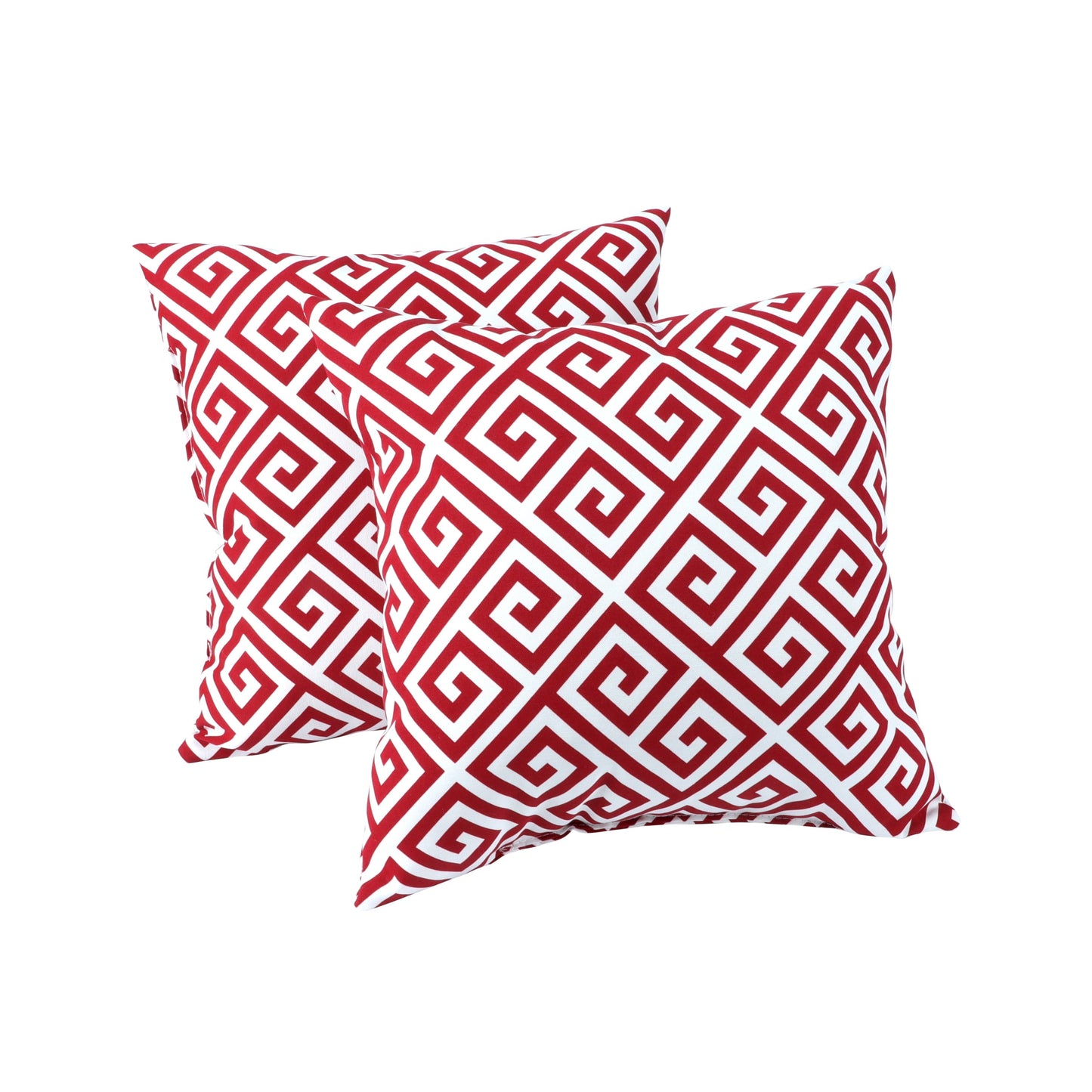 Red and Waterproof Outdoor Throw Pillows 2 Pack